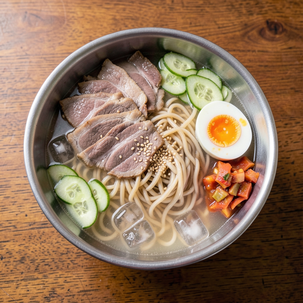 15分で完成 韓国本格冷麺レシピ